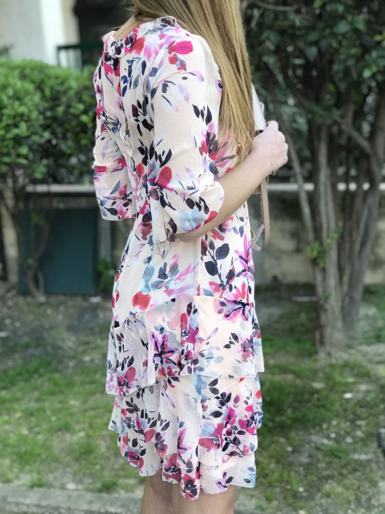 PARK FLOWERS robe poudre imprimés fleuris GAUDÌ en magasin pour femme à Marseille Prado