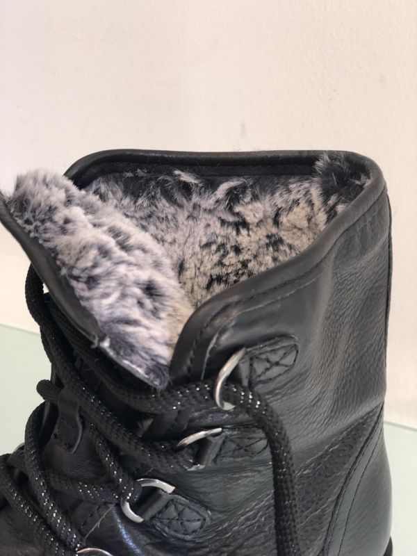 Bottine fourré IMUL à lacet noir - UNISA