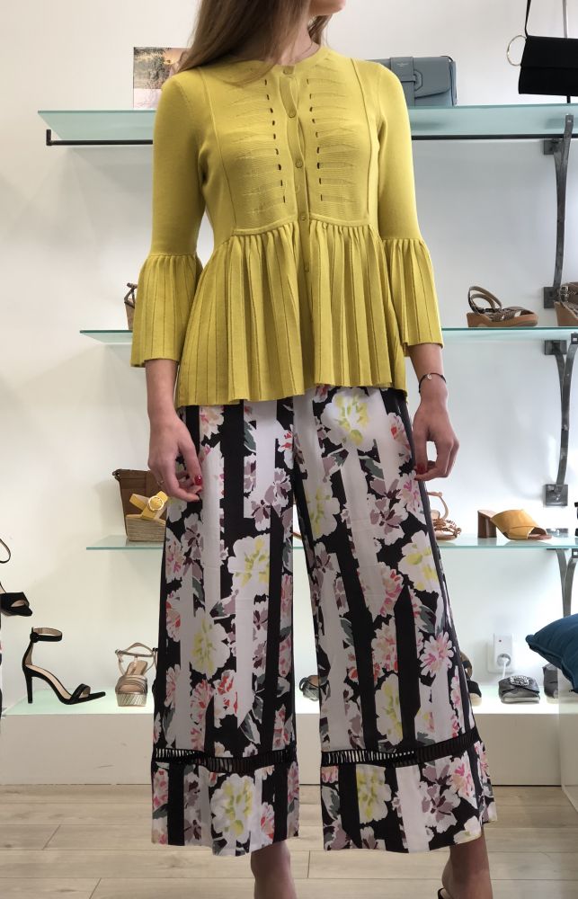 Petite veste pour l'été  VENISE top / haut en vert anis FRENCH CONNECTION