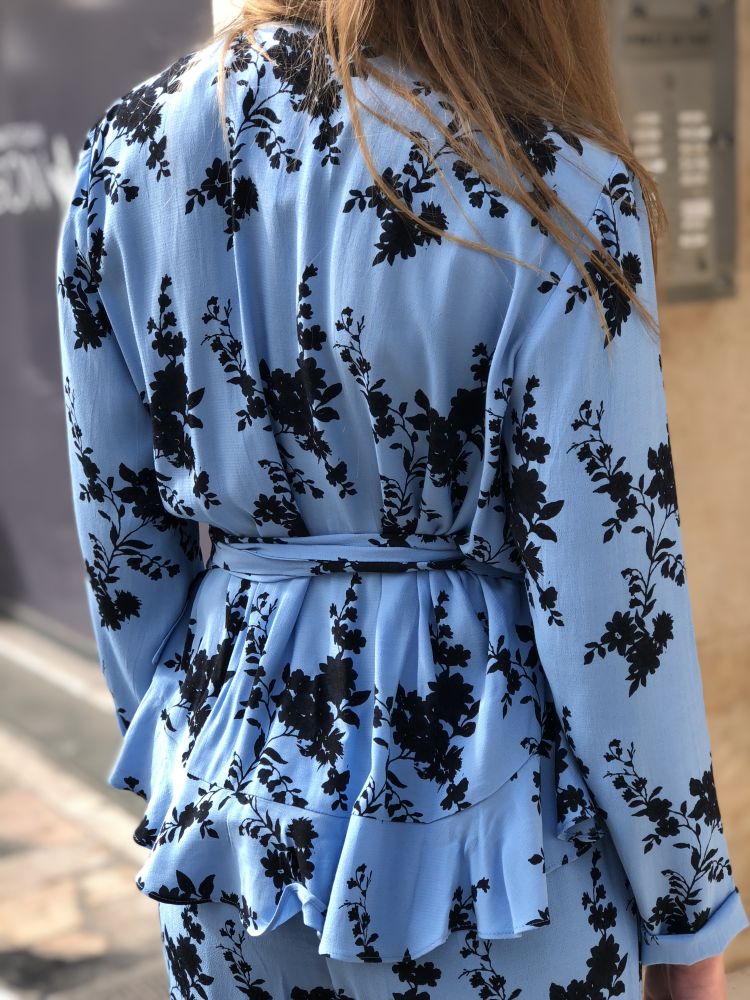 CC BLUE cache-coeur imprimé bleu Samsoe & Samsoe