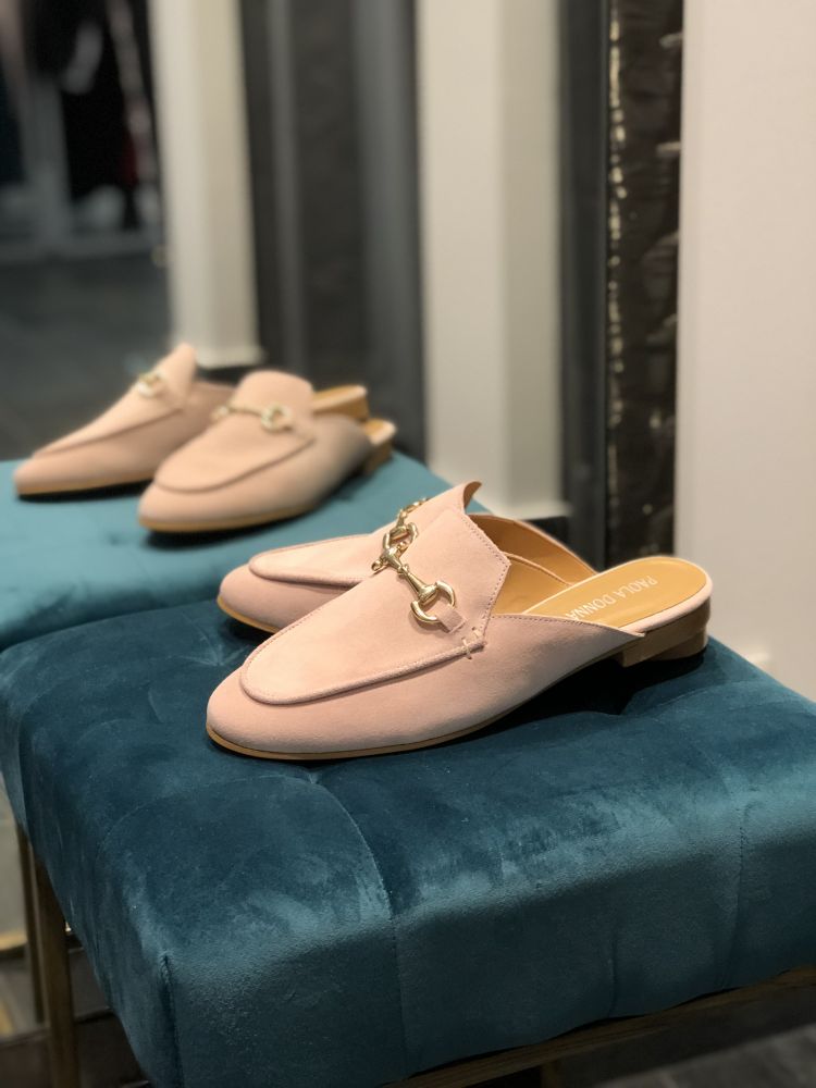 SUM mules rose poudré