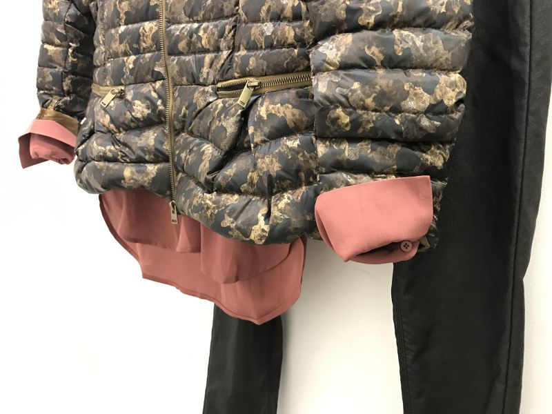 Vente doudoune fine en vrai duvet imprimée camouflage sur Marseille