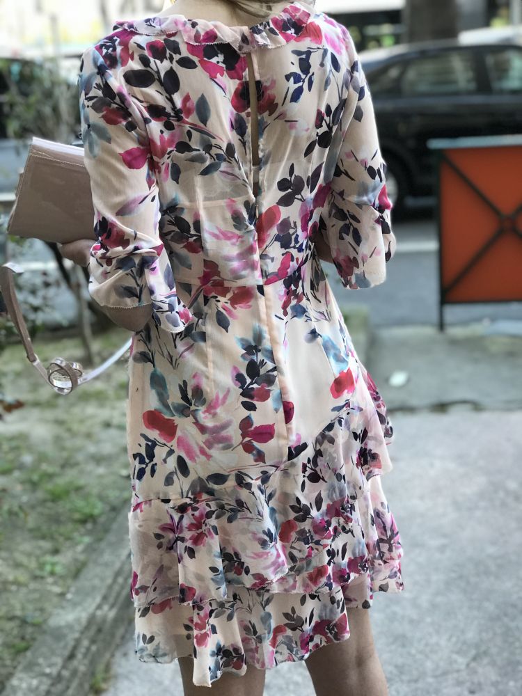 PARK FLOWERS robe poudre imprimés fleuris GAUDÌ en magasin pour femme à Marseille Prado