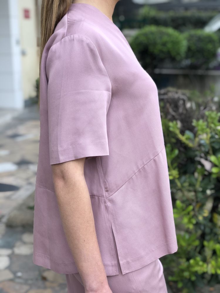 ensemble haut et pantalon rose