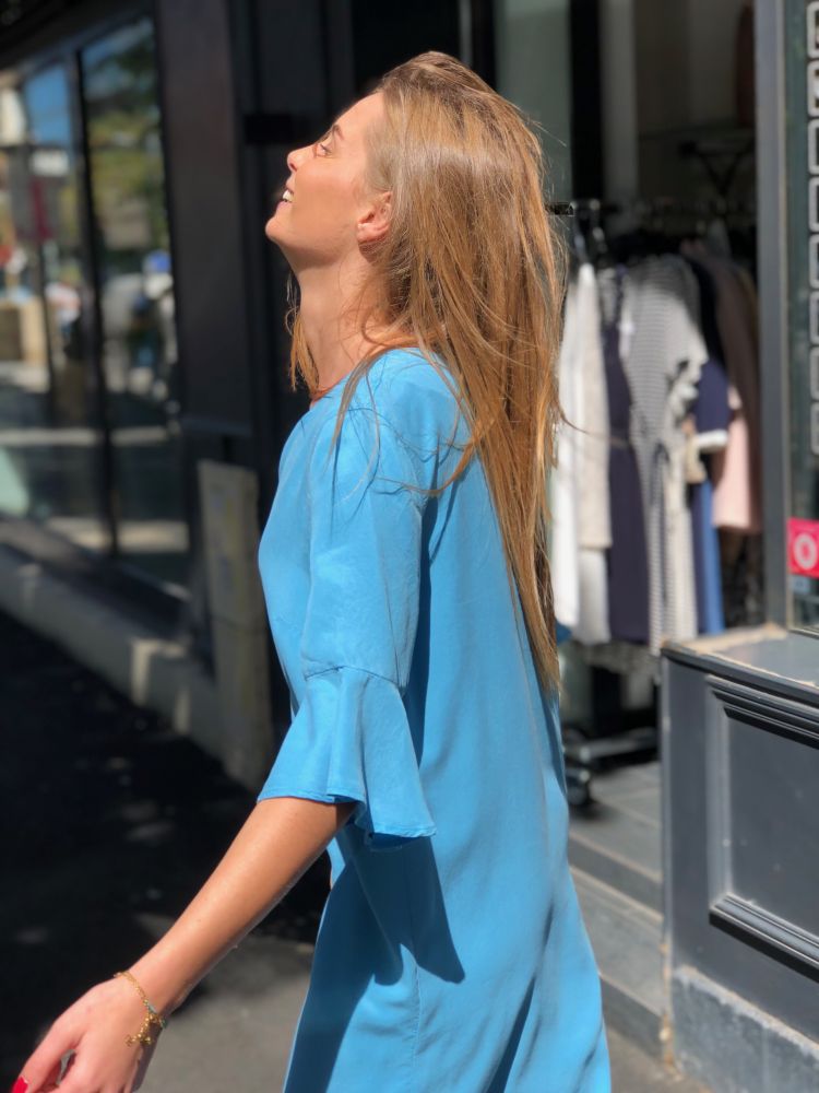 Robe CALLIE bleu/rose de la marque RIVIERES DE LUNE 