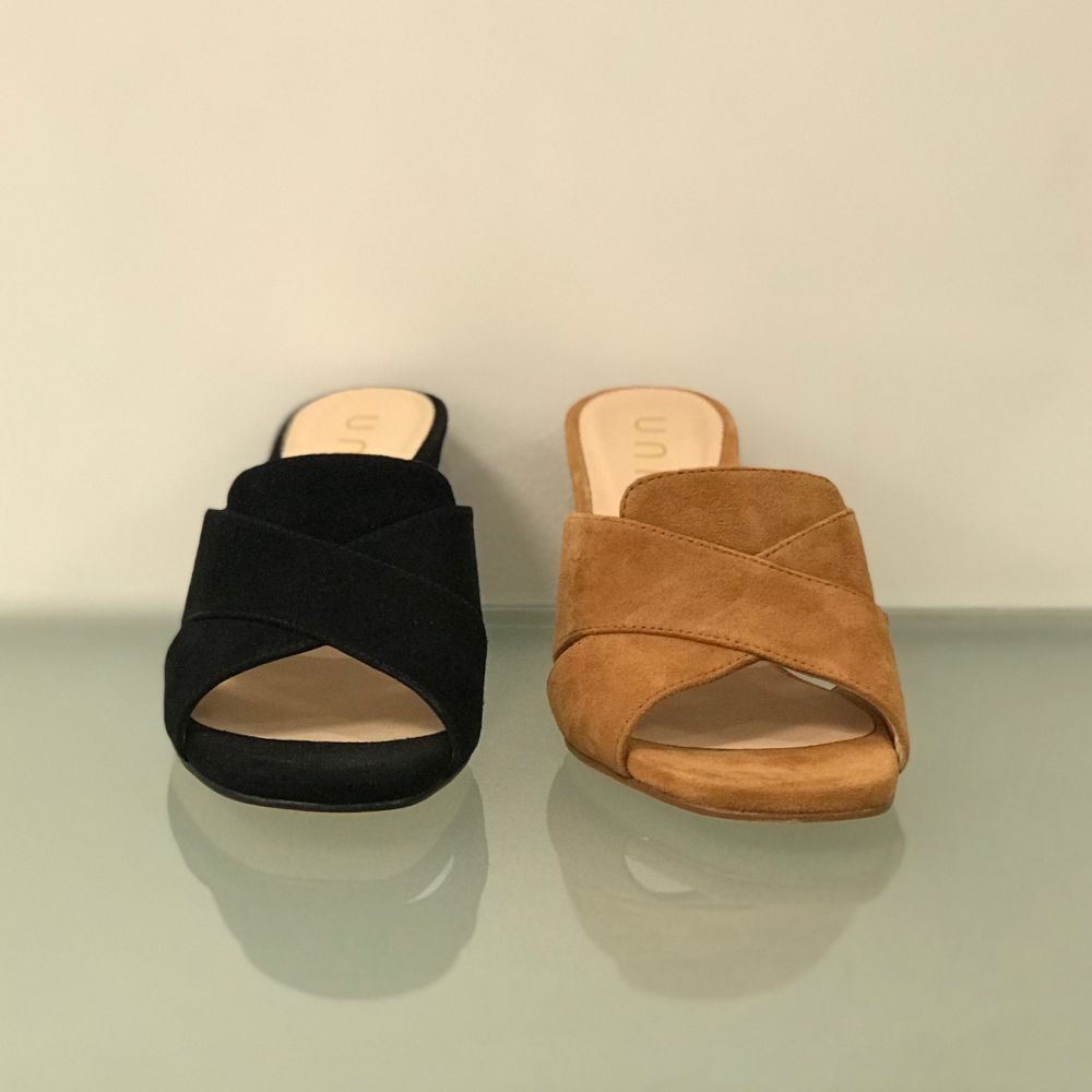 MAGGIE - mules daim à talon UNISA