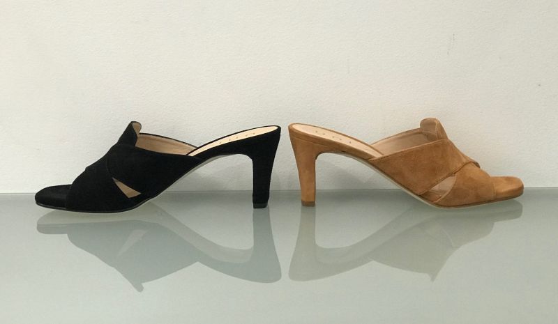 MAGGIE - mules daim à talon UNISA