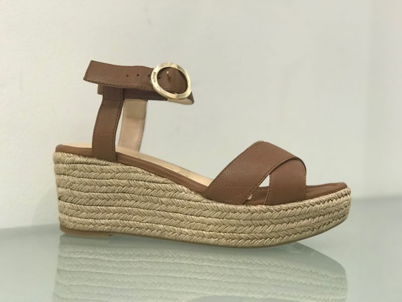 Sandales compensées en cuir  Kandor - UNISA