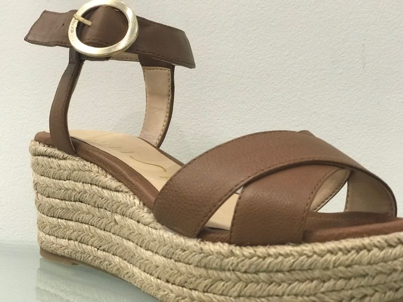 Sandales compensées en cuir  Kandor - UNISA