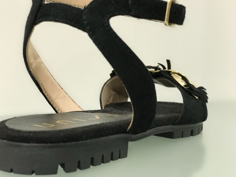 sandale plate noir confortable à marseille