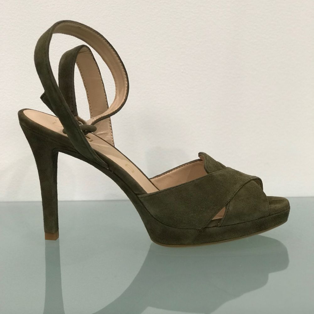 TISON chaussure UNISA ouverte à talon en daim