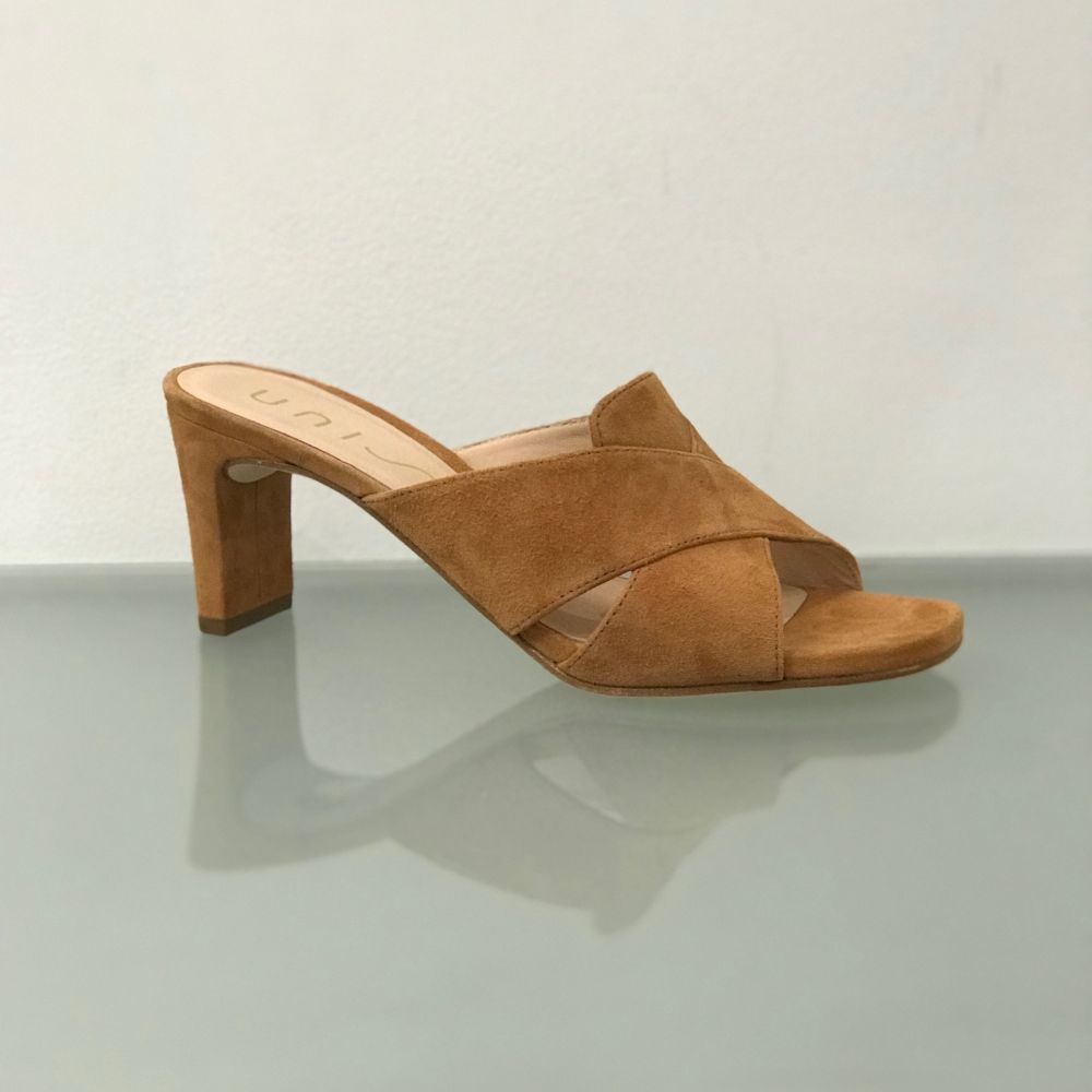 MAGGIE - mules daim à talon UNISA