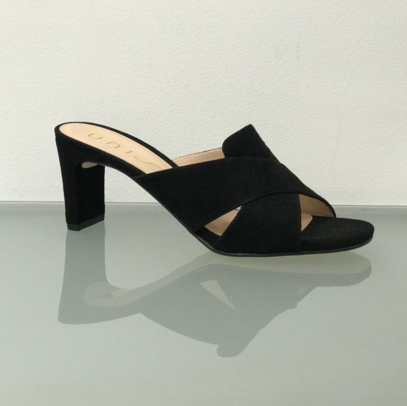 MAGGIE - mules daim à talon UNISA