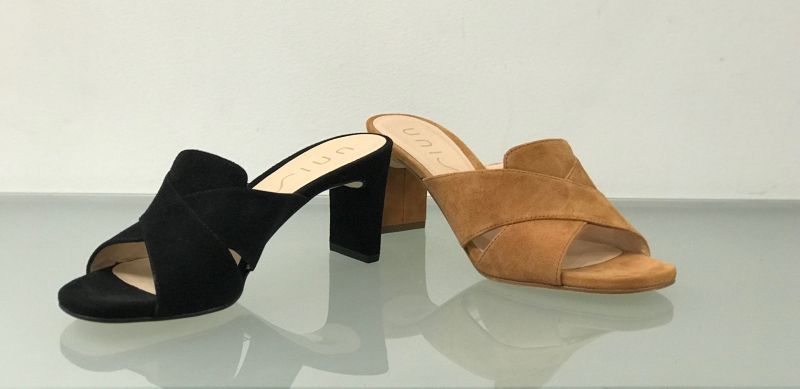 MAGGIE - mules daim à talon UNISA