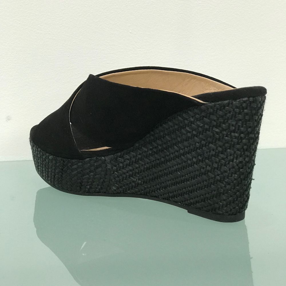 mule compensée noir à marseille