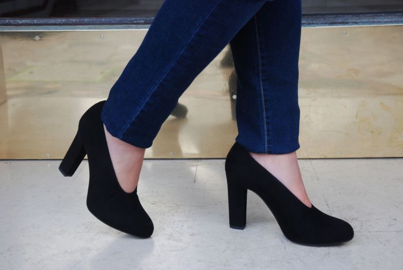 Escarpins Unisa noir cuir femme Marseille